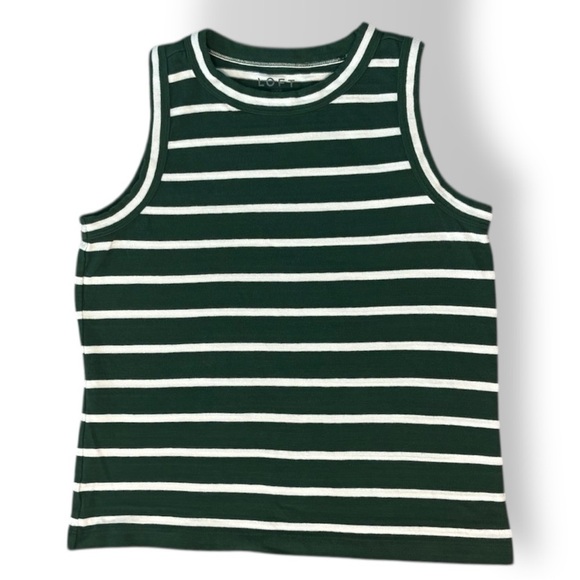LOFT Nautical Striped Knit Tank - Picture 1 of 11